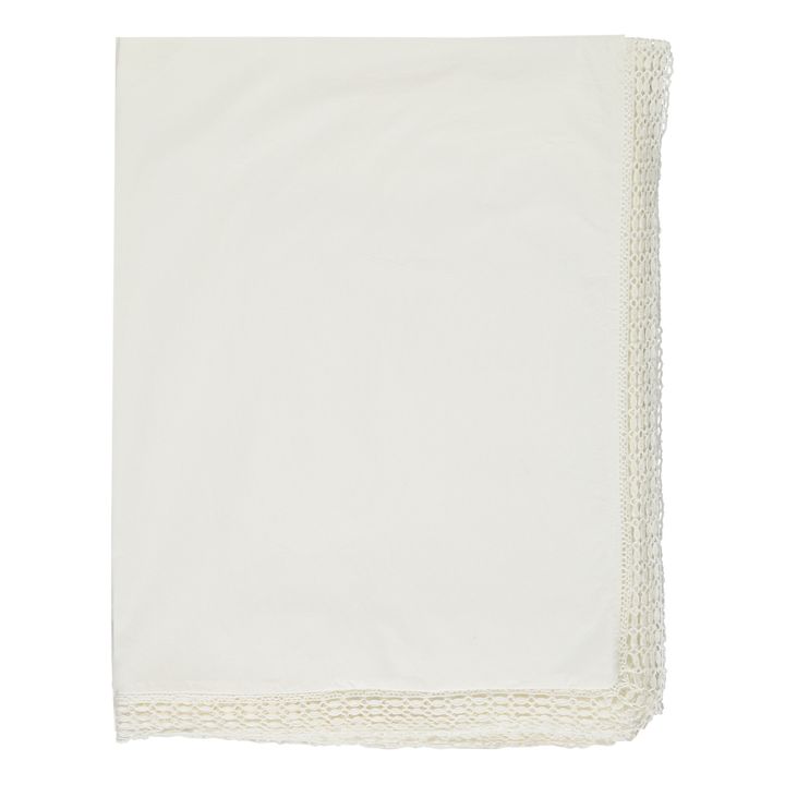 Organic Cotton Percale Duvet Cover | White- Product image n°0