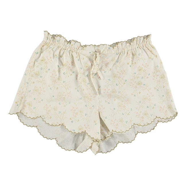 Minako Embroidered Cotton Shorts