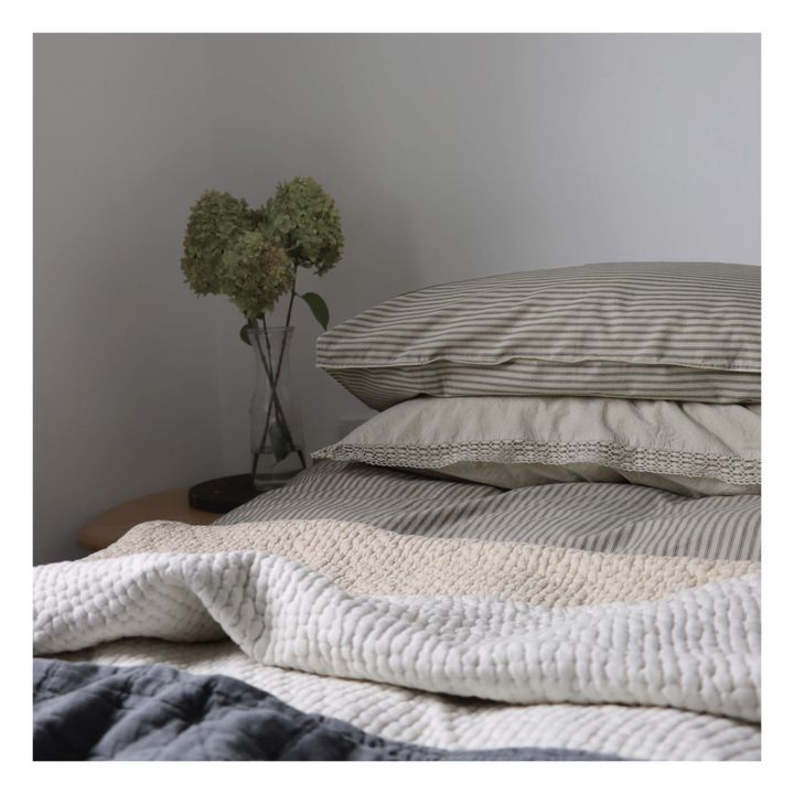 Funda de almohada de algodón | Marfil- Imagen del producto n°3