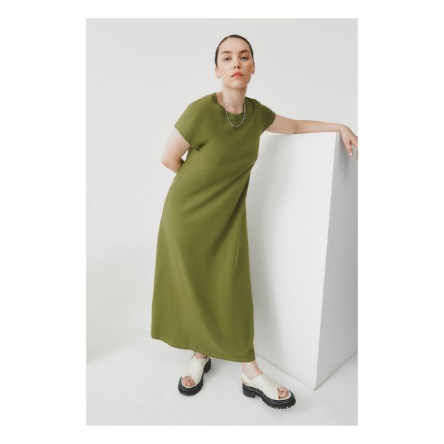 Kleid T-Shirt aus Bio-Baumwolle Grün