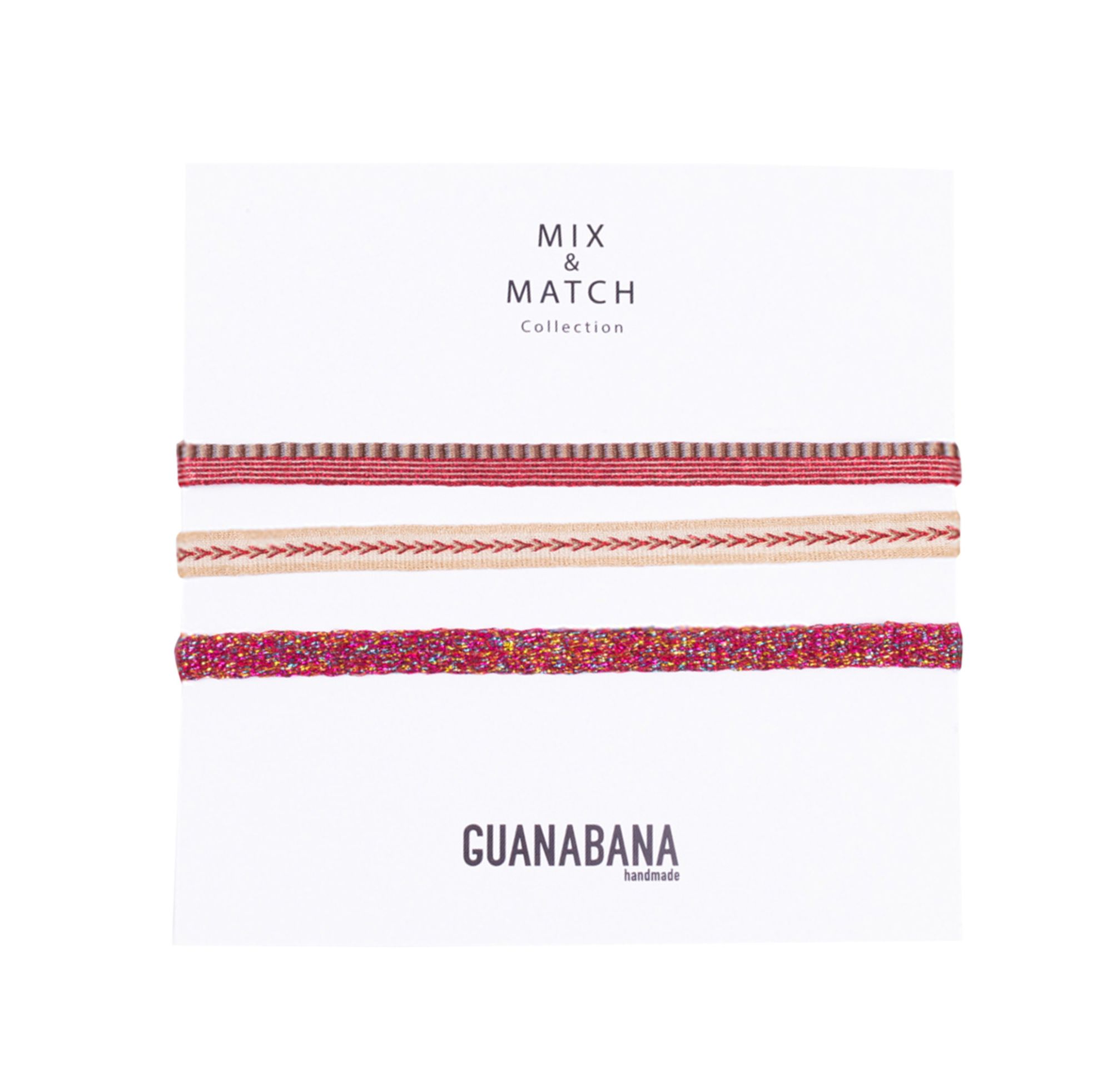 Set of 3 Argantina 120 Bracelets Pink- Product image n°0