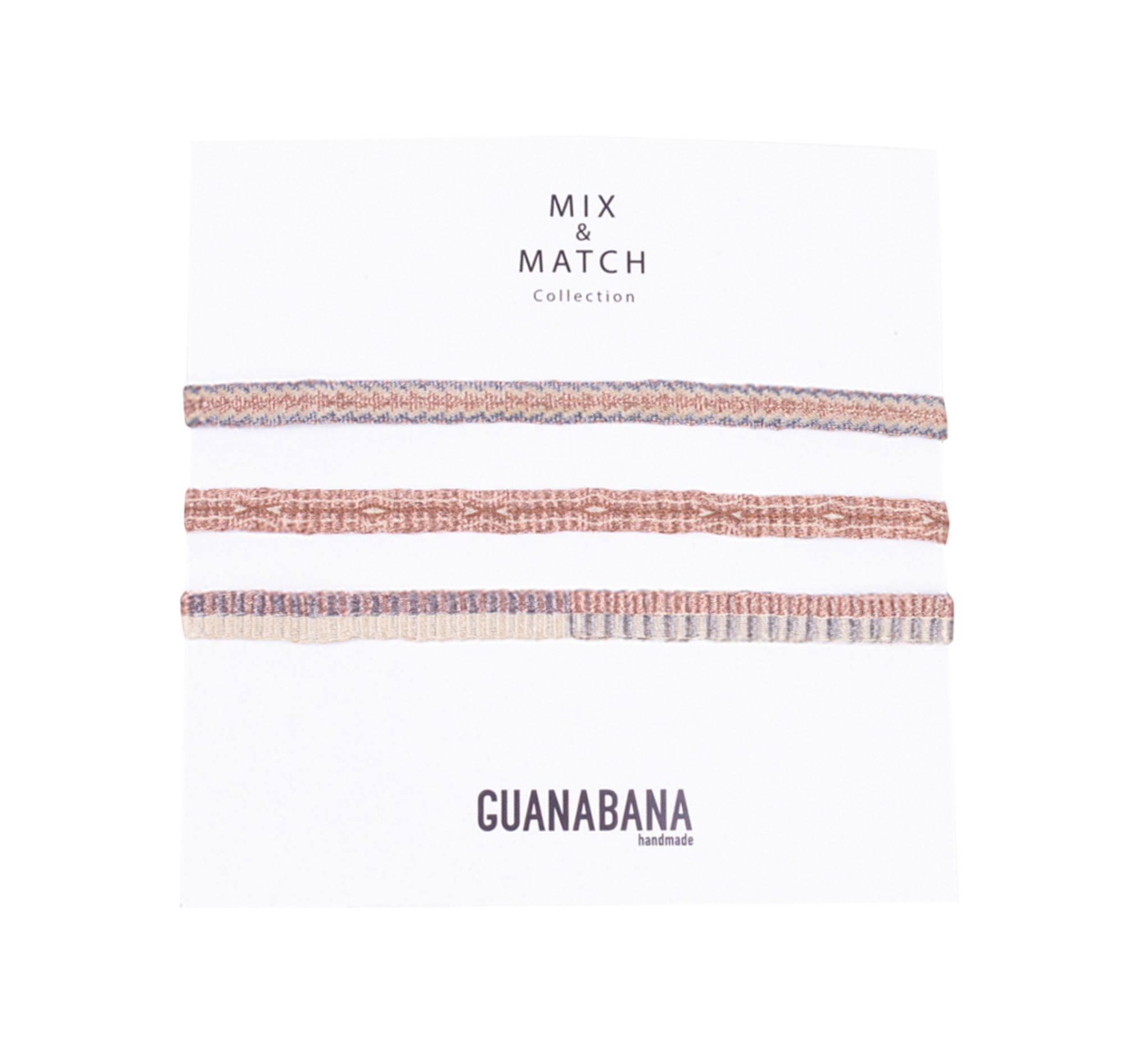 Guanabana - Set 3 Bracelets Argantina 120 - Femme - Rose pâle