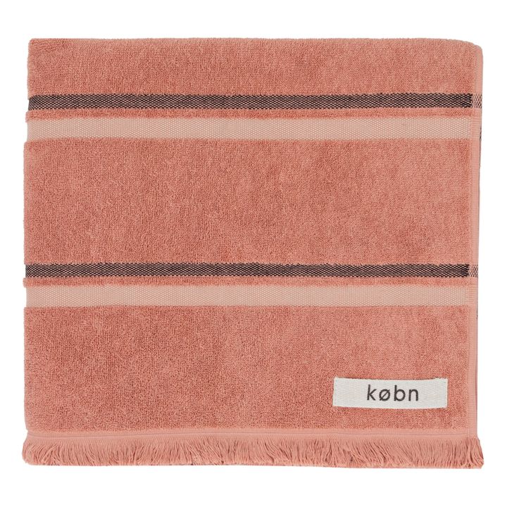 Asciugamano da bagno, in cotone bio | Terracotta- Immagine del prodotto n°0