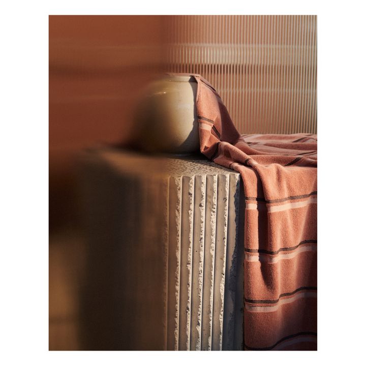 Asciugamano da bagno, in cotone bio | Terracotta- Immagine del prodotto n°3