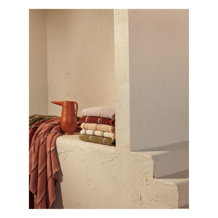 Handtuch aus Bio-Baumwolle | Terracotta- Produktbild Nr. 4