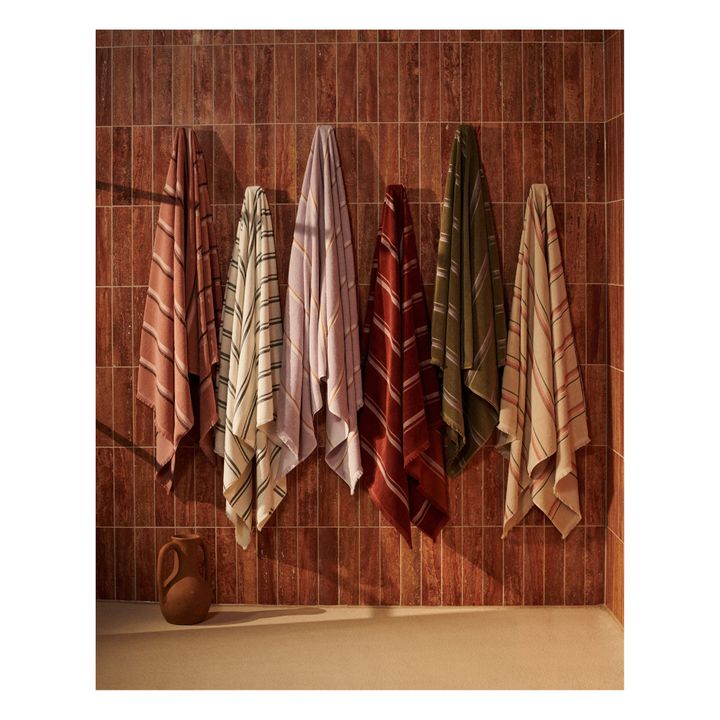 Asciugamano da bagno, in cotone bio | Terracotta- Immagine del prodotto n°5