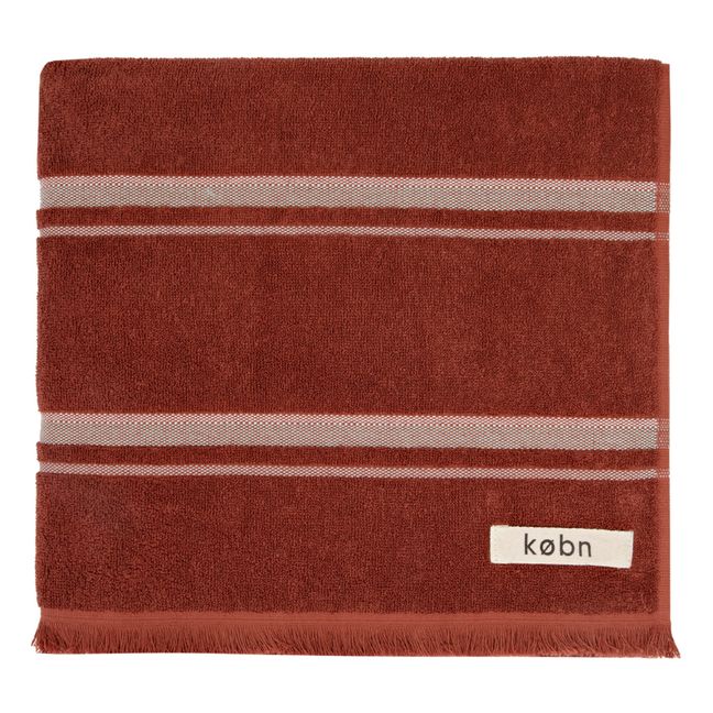 Handtuch aus Bio-Baumwolle Rot