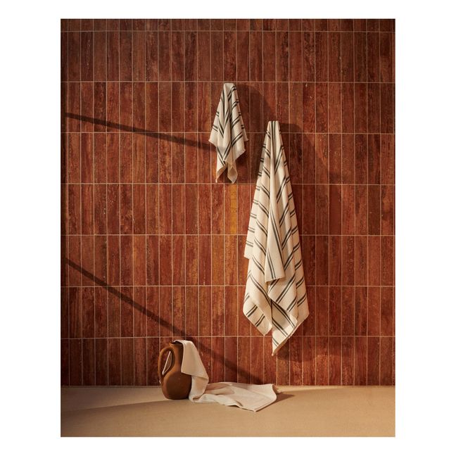 Serviette de toilette en coton bio | Crème