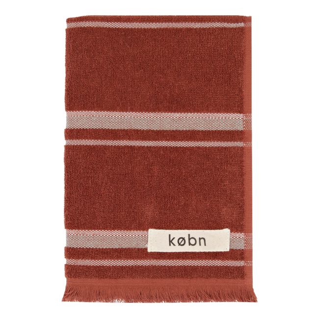 Organic Cotton Hand Towel | Red