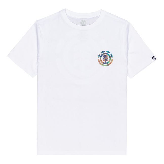 Tie-Dye Logo T-shirt Bianco