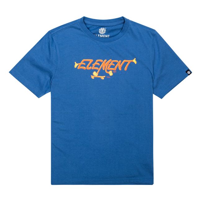 T-shirt Logo Skate Bleu