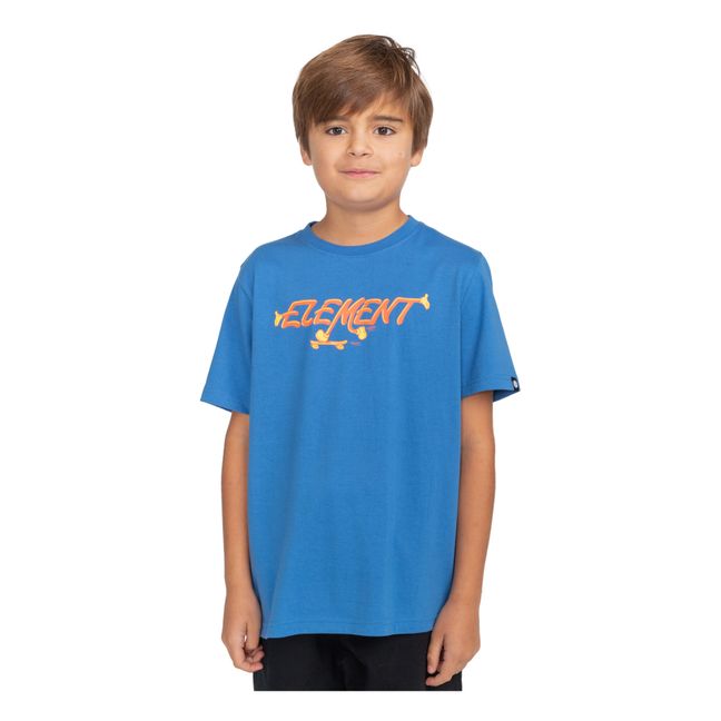 Skate Logo T-shirt Blu