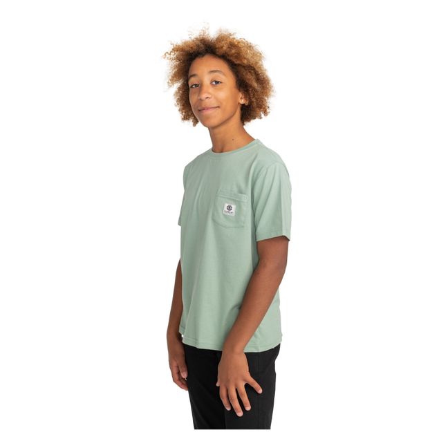T-shirt Poche Vert Jade
