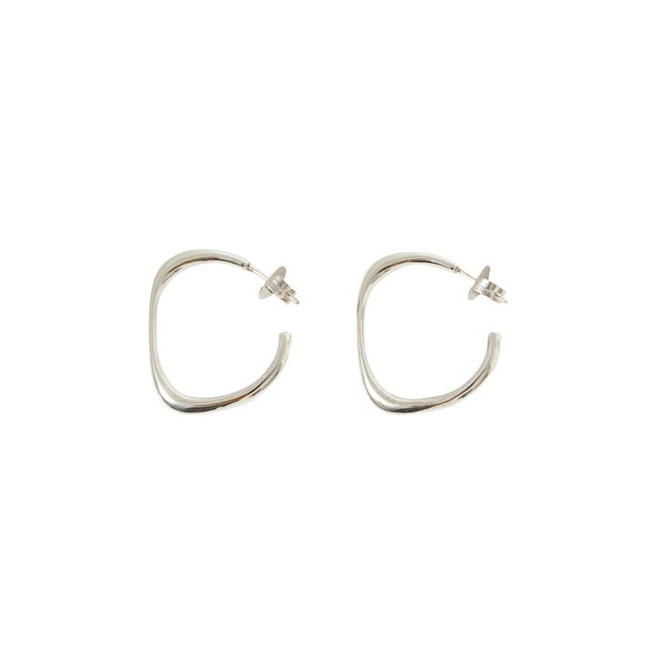 Mini Sunday Hoop Earrings | Argento- Immagine del prodotto n°0