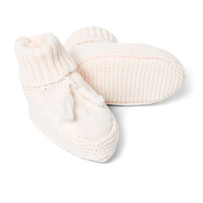 Knitted Booties Pale pink