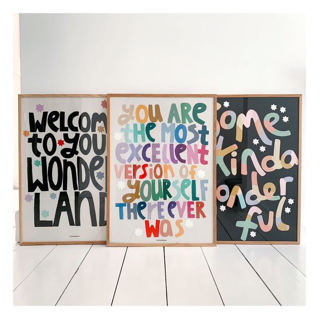 Poster Wonderland | Schwarz