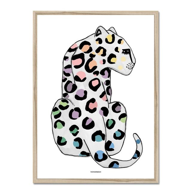 Poster Leopard Pastell