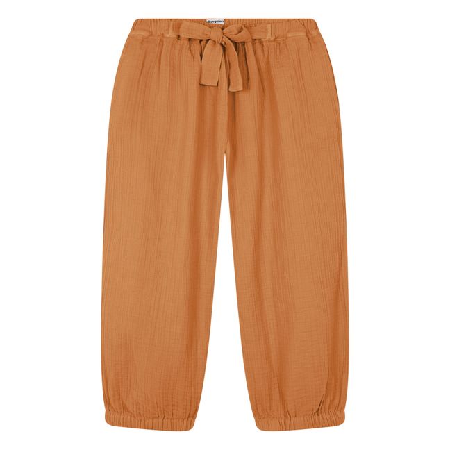 Pantalon Coton Bio | Orange