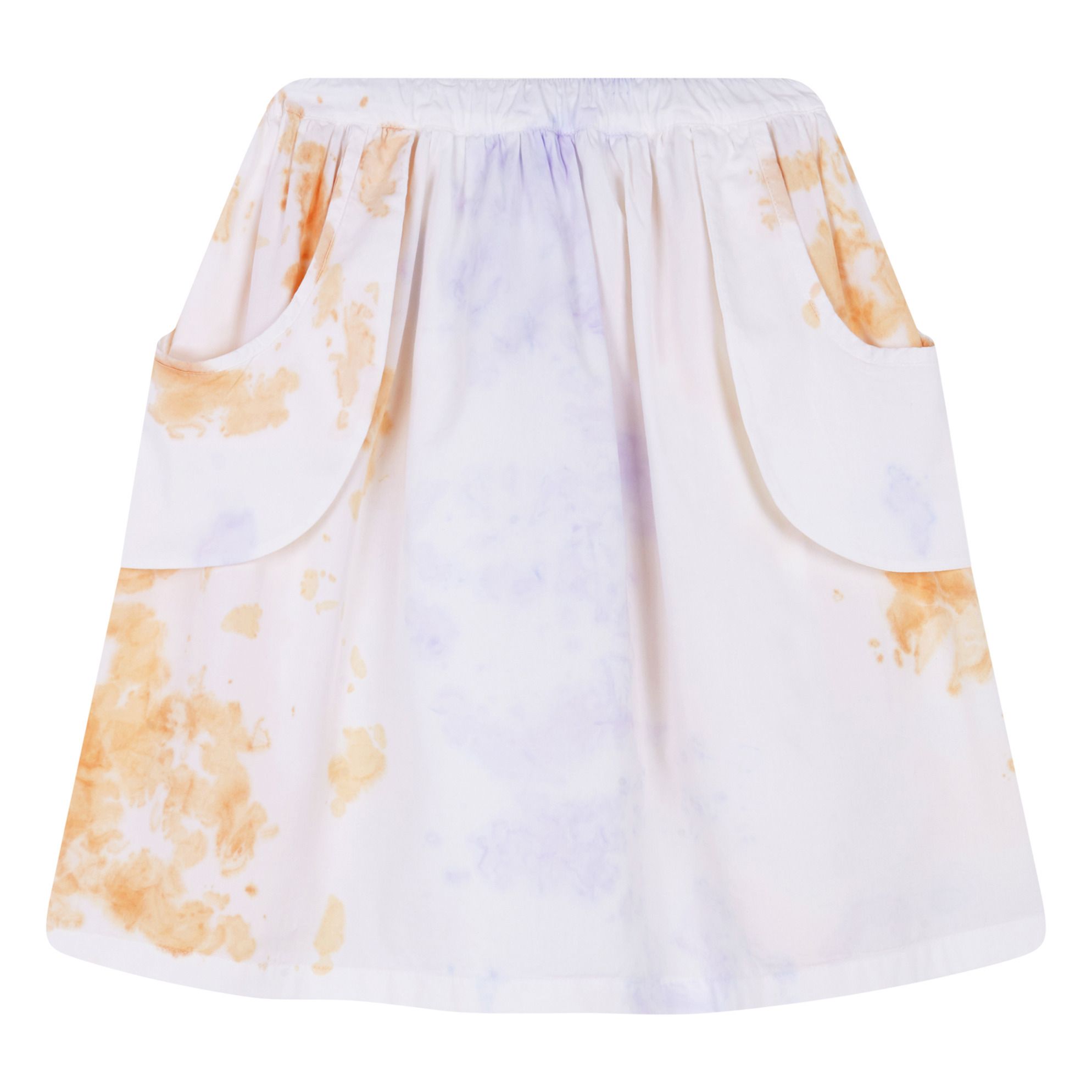 Organic Cotton Tie-Dye Skirt Orange- Product image n°0