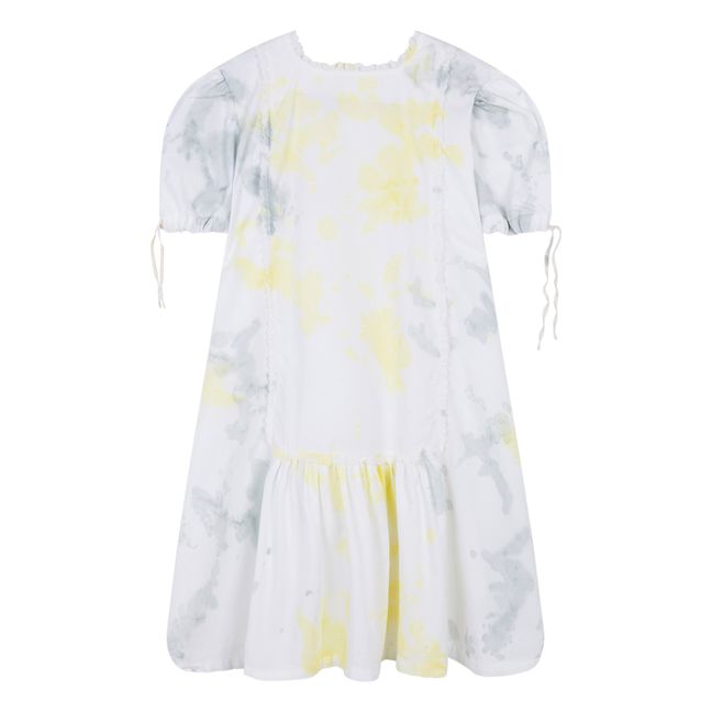 Organic Cotton Tie-Dye Dress | Yellow