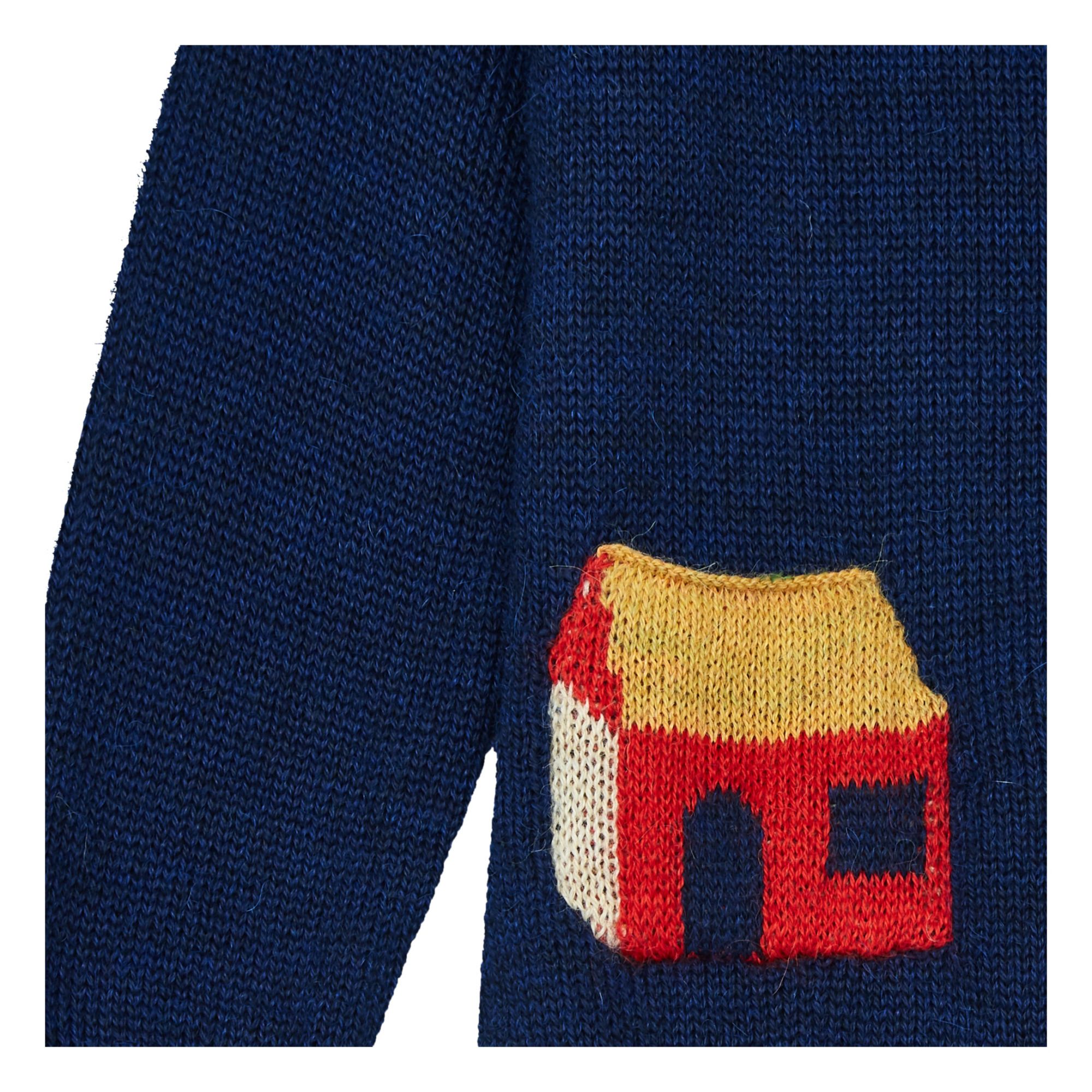 Baby Alpaca Wool House Jumper Navy blue- Product image n°1
