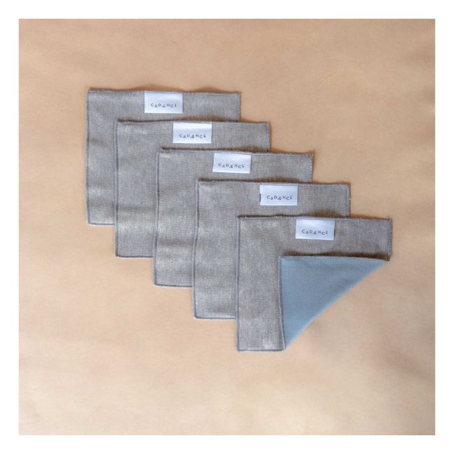 Lyocelle and Bamboo Reusable Wipes Grigio