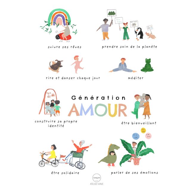 Poster Génération Amour - in lingua francese