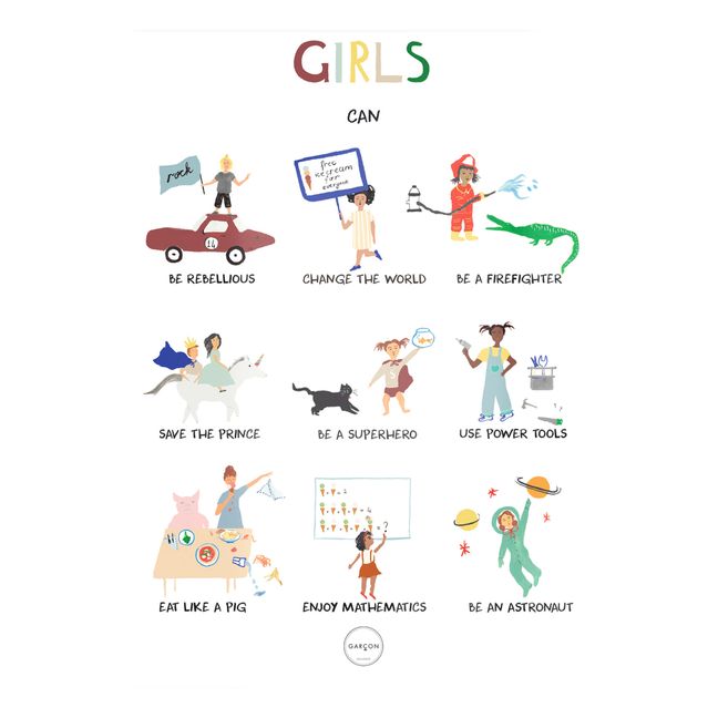 Poster Girls Can… in lingua inglese