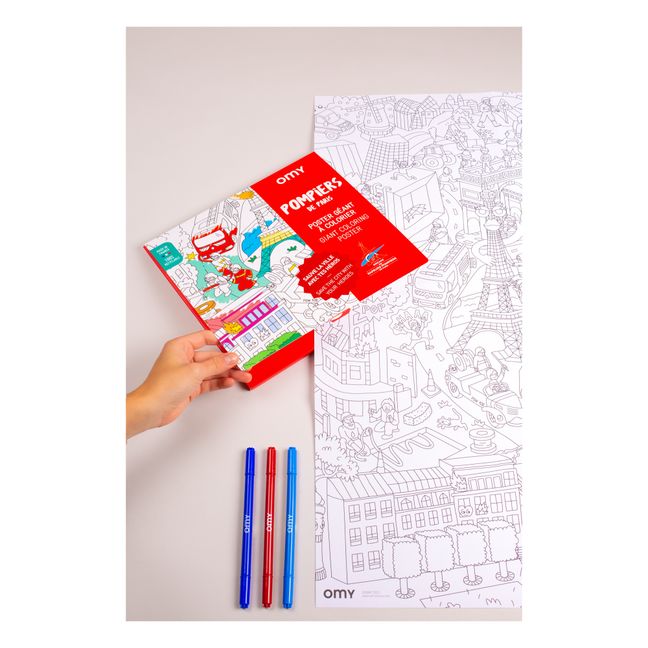 Giant Colouring Poster - Fire Brigade