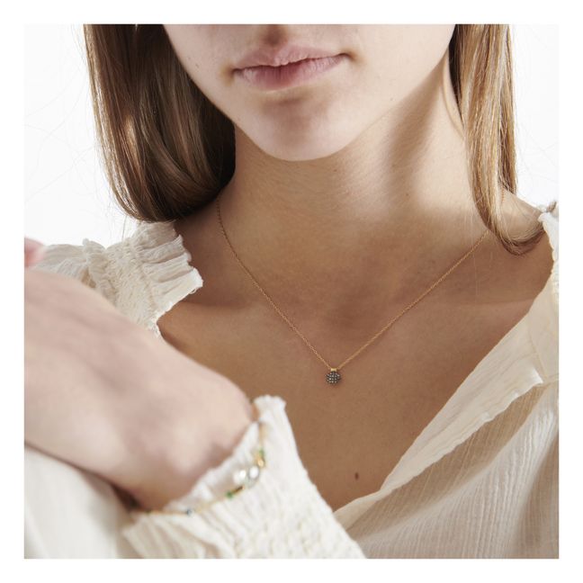 Arno Small Necklace | Nero - Dorato - Bianco