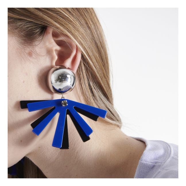Susa Fan Earrings Blu reale