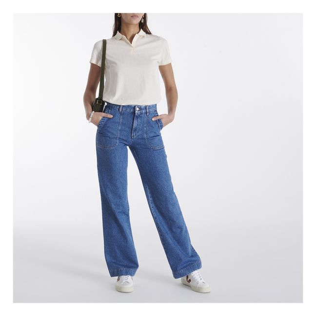 Seaside Recycled Cotton Jeans | Blue