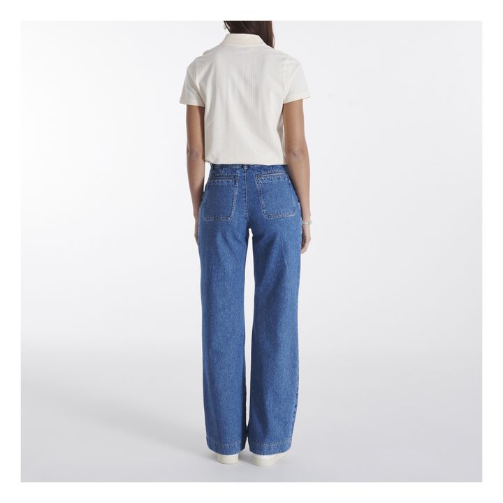 Seaside Recycled Cotton Jeans | Blue- Product image n°3