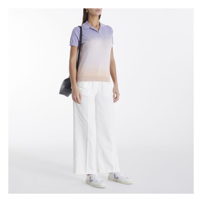 Marina Gradient Polo T-shirt Lilac