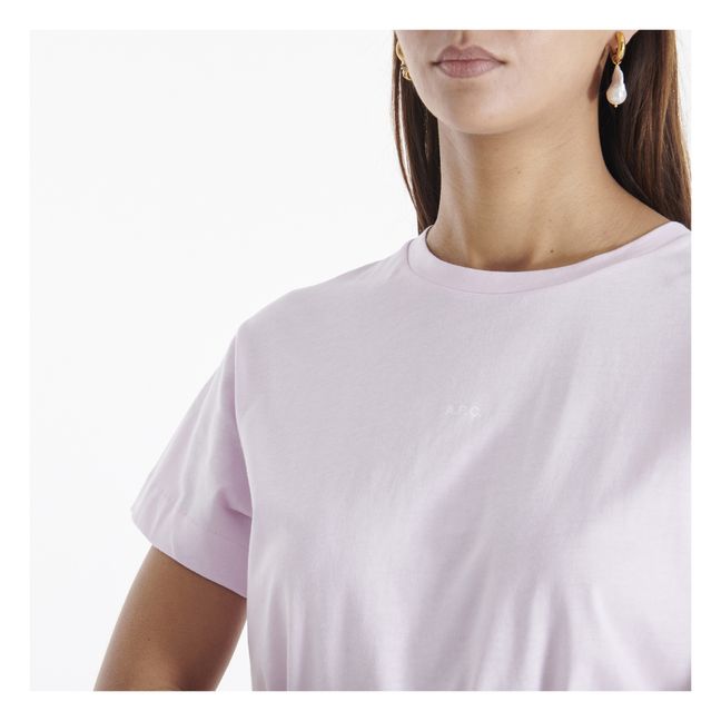 Camiseta Jade de algodón orgánico Rosa Palo