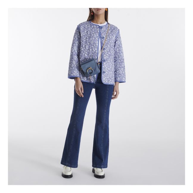 Jeans Flare , a righe | Blu marino