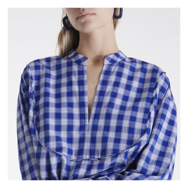Blouse Calo Carreaux | Bleu