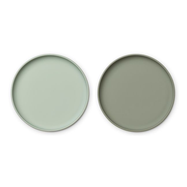 Brandon Silicone Plates - Set of 2 | Pale green