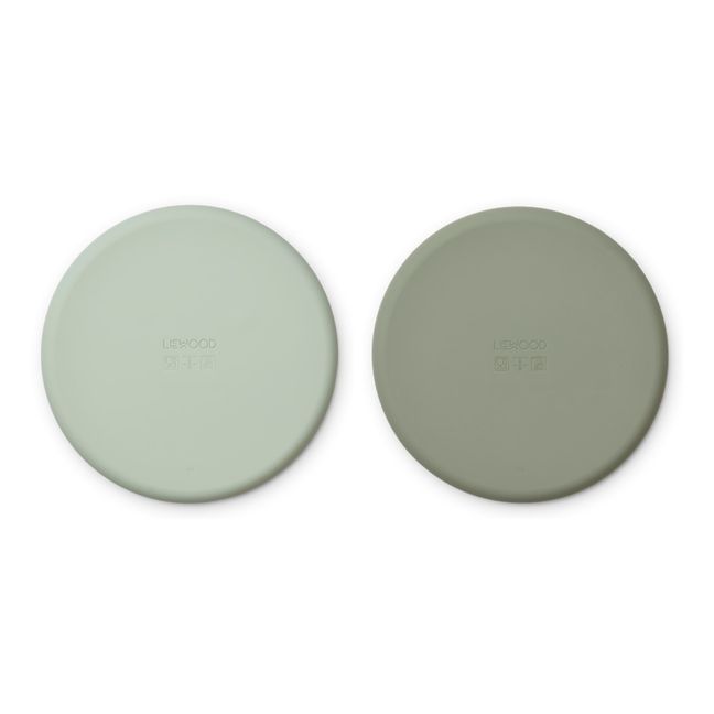 Brandon Silicone Plates - Set of 2 Pale green