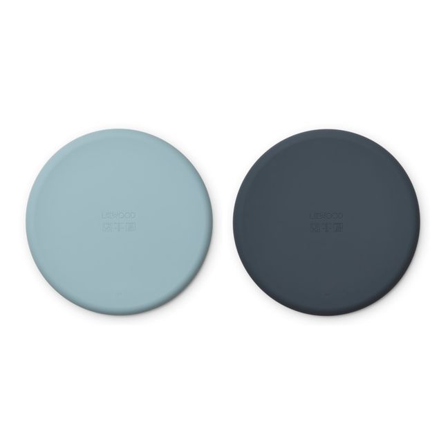 Brandon Silicone Plates - Set of 2 | Blue