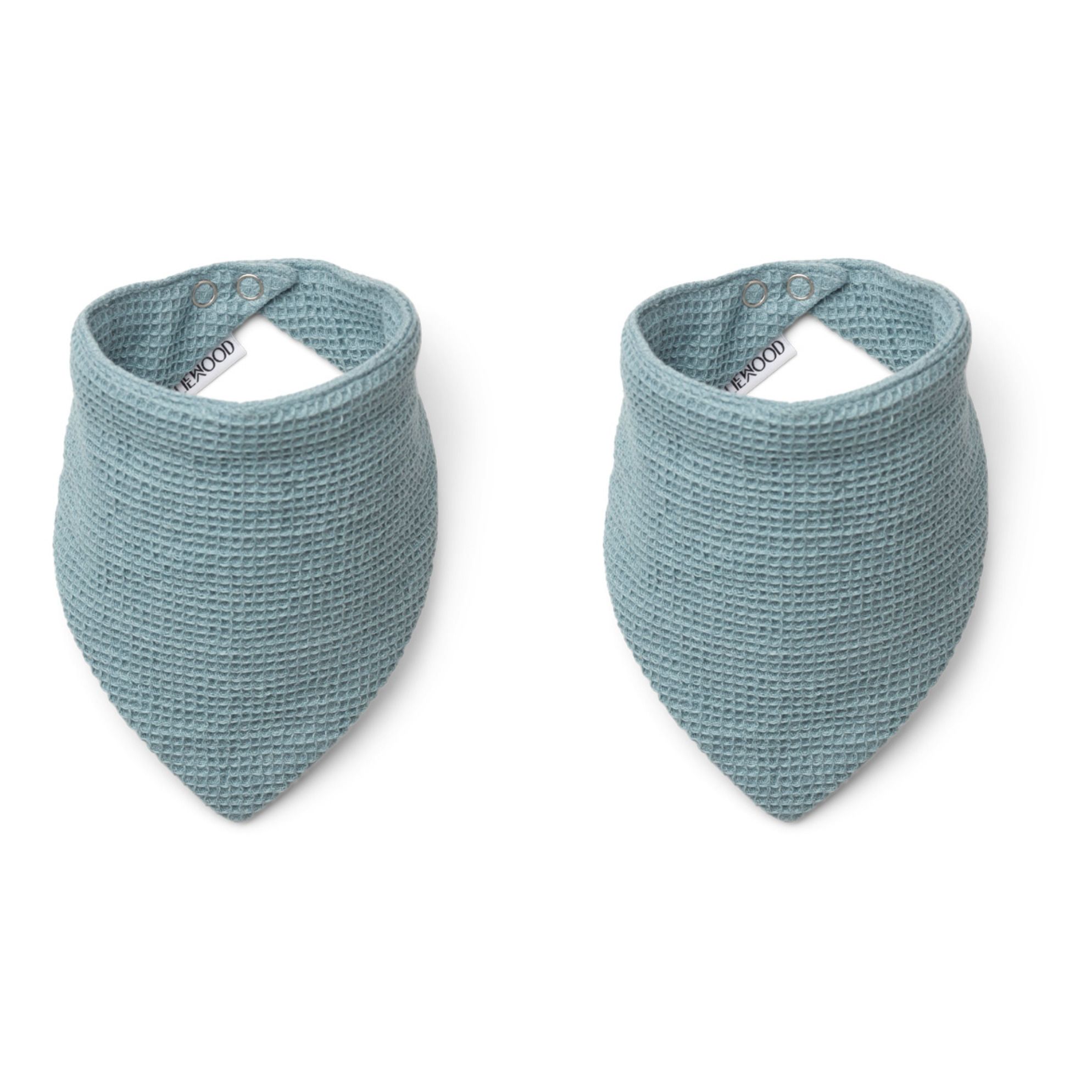Siri Organic Cotton Bandana Bibs - Set of 2 | Azul- Imagen del producto n°0