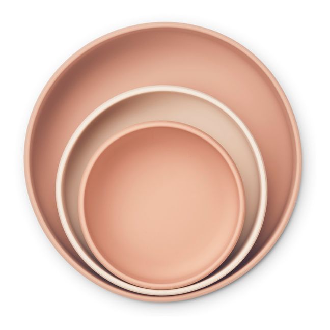 Bols Audrey de silicona-set de 3 | Rosa
