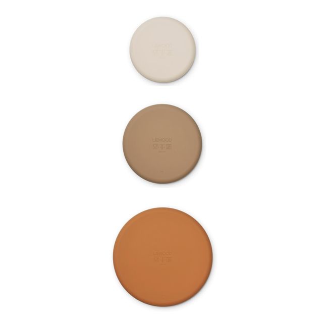 Bols Audrey en silicone-set de 3 | Sable