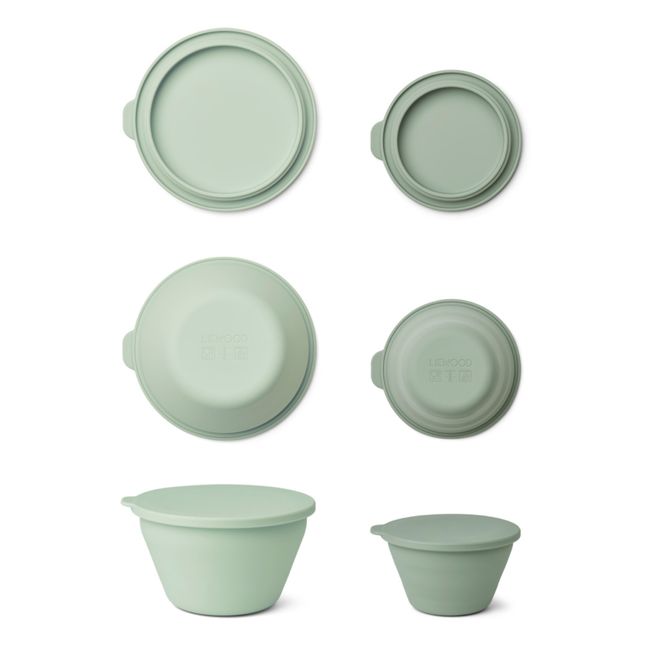 Dale Silicone Foldable Storage Bowls - Set of 2 | Pale green