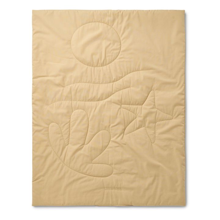 Lyla Quilted Blanket Pale yellow