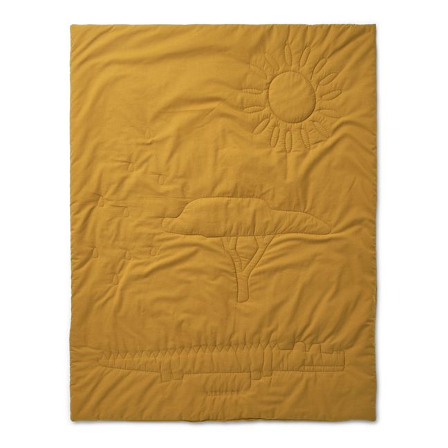 Lyla Quilted Blanket Caramello