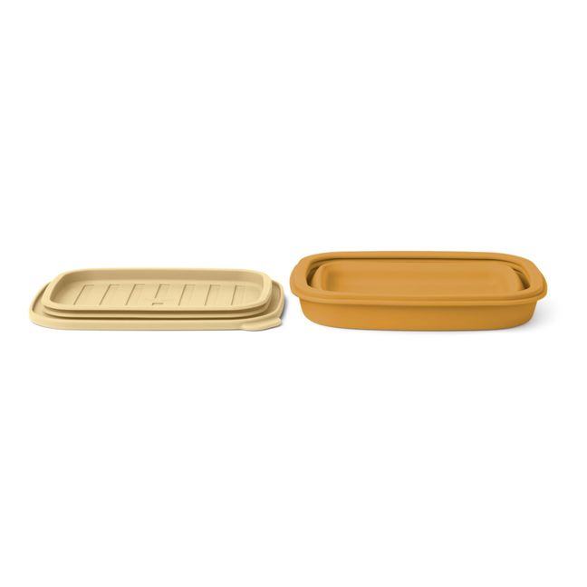 Lunch-box pliable Franklin en silicone Caramel
