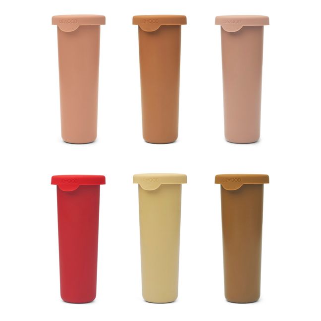 Moldes de Helado Gianni de silicona-set de 6 | Rosa