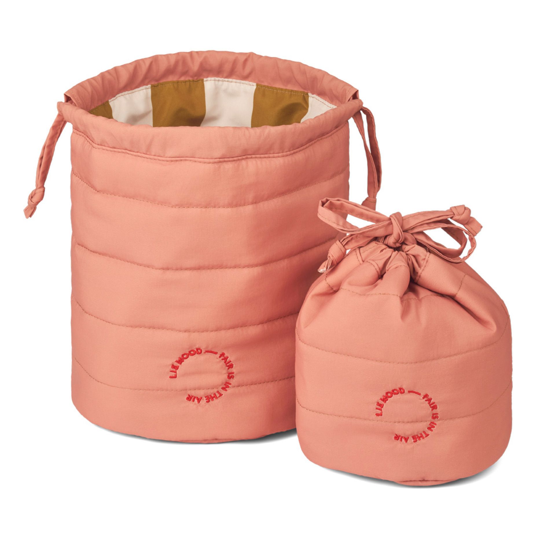 Luan Storage Pouches - Set of 2 Pink Liewood Design Children