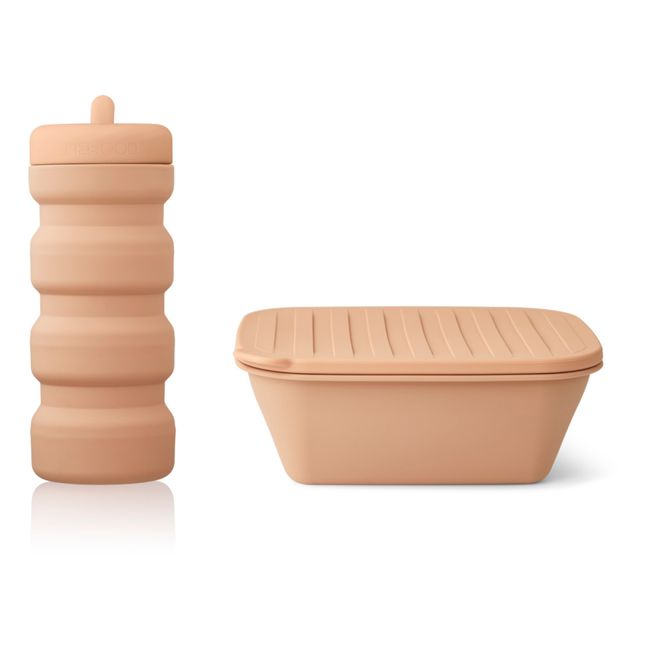 Jose Silicone lunchbox and flask set | Pink